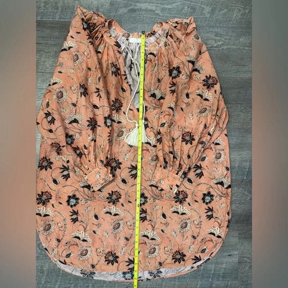 Ulla Johnson Women’s Biarrizt Tunic Floral Peach Mini dress Size M. - Picture 4 of 11